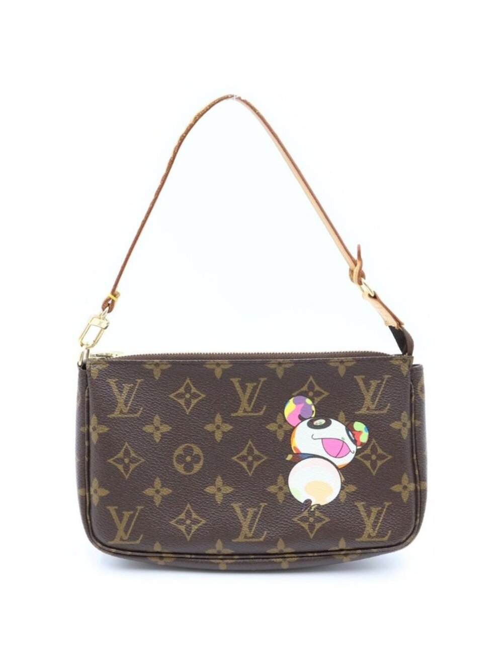Louis Vuitton Pochette Accessoires Shoulder Bag Pouch Monogram Panda Takashi